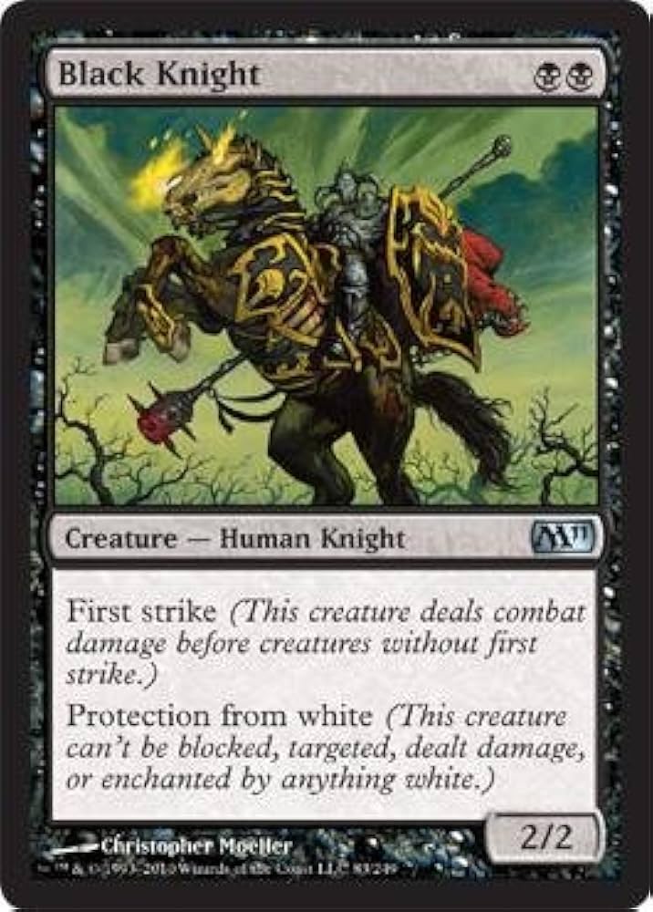 MTG 英語版　Black Knight/黒騎士　２枚 Black Knight, Fifth Edition (5ED) Price History